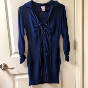 M DeMore Sapphire Long Sleeve Mini Dress